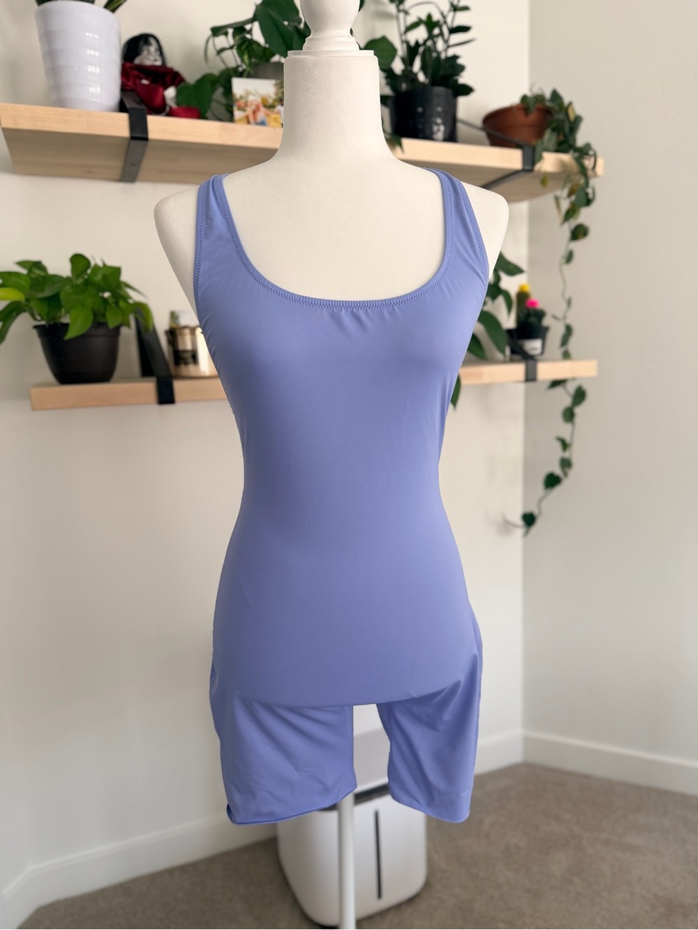 SKIMS Lavender Scoop Neck Women's Romper